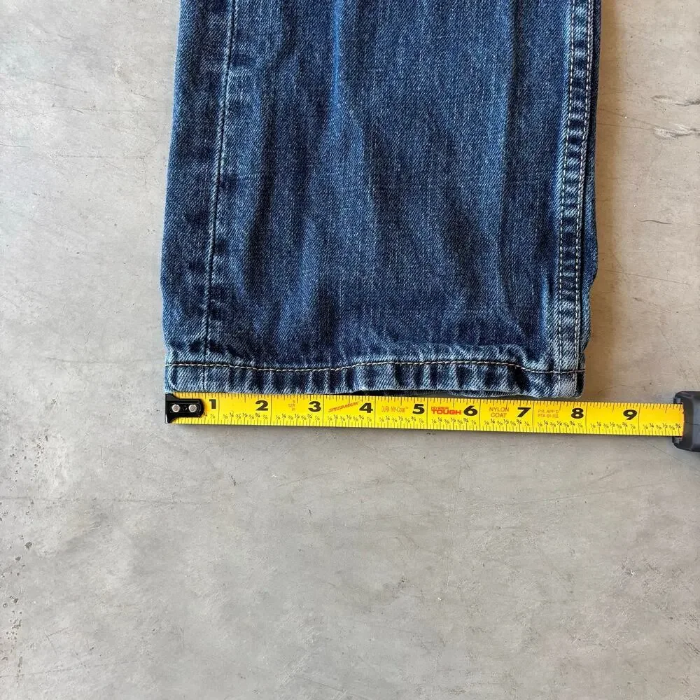 y2k levi’s 527 faded bootcut flared distressed jeans